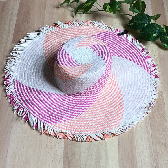 Anthro ColorBlock Swirl Straw Hat with Fringe
Laundry by Shelli Segal main image 15